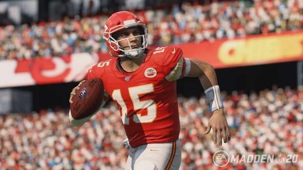 Kansas City Chiefs quarterback Patrick Mahomes is the cover athlete for "Madden NFL 20." (Electronic Arts)