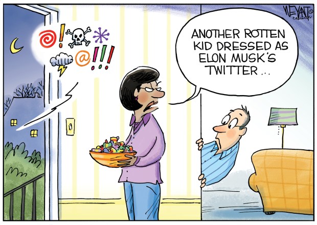 Musk's Twitter Halloween by Christopher Weyant, CagleCartoons.com