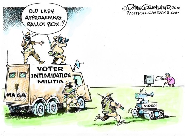 Voter intimidation by Dave Granlund, PoliticalCartoons.com